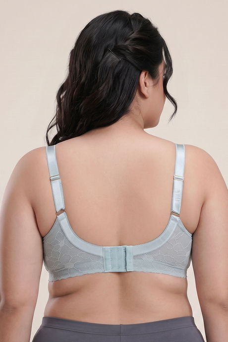 Zivame La Flamme True Curv Double Layered Non Wired Full Coverage Super Support Bra - Grey Mist — image 4